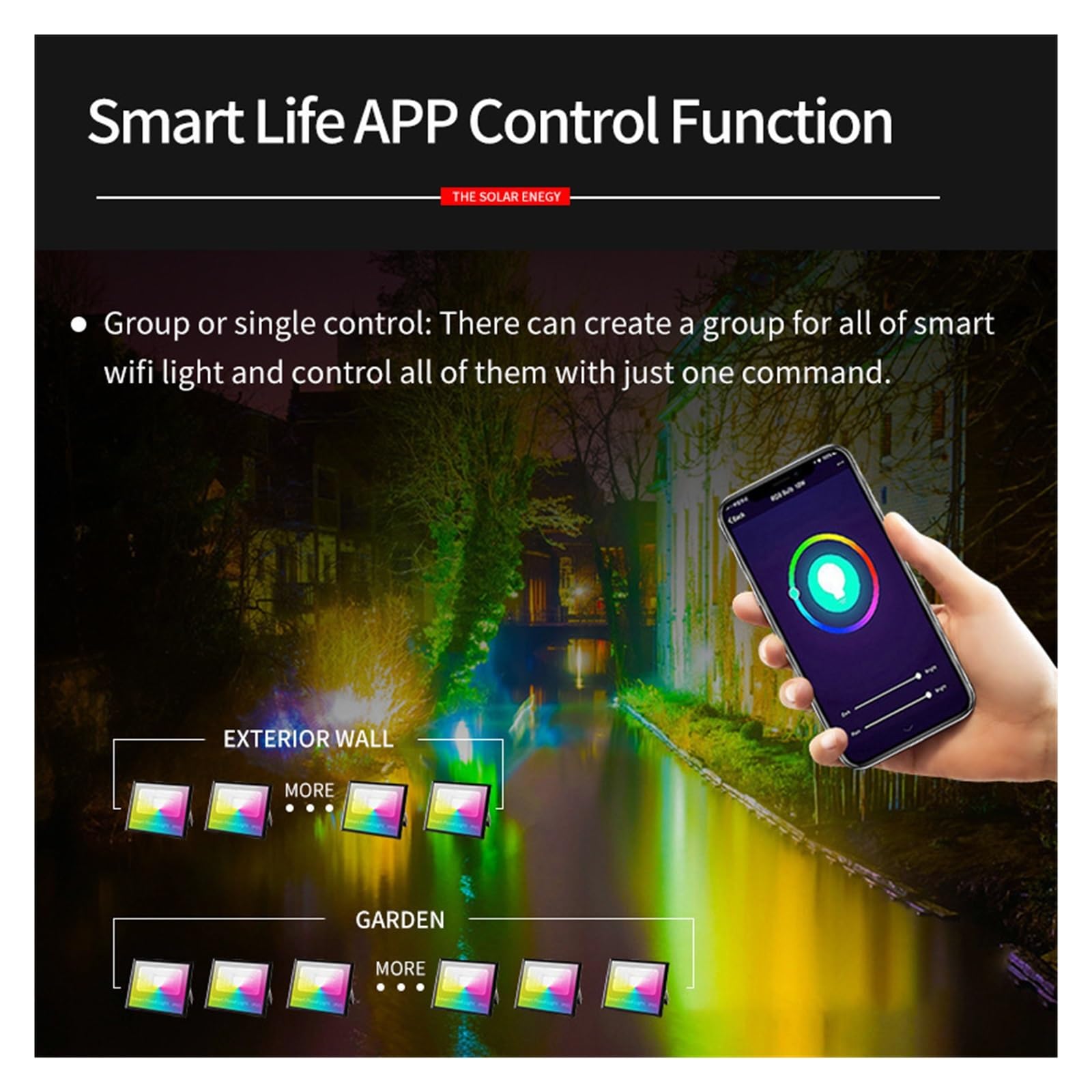 Proiettore Intelligente RGB 30W Riflettore LED Tuya Smart Home Wifi Smart Life Faretto Esterno AC85-265V Illuminazione Fredda Calda Impermeabile