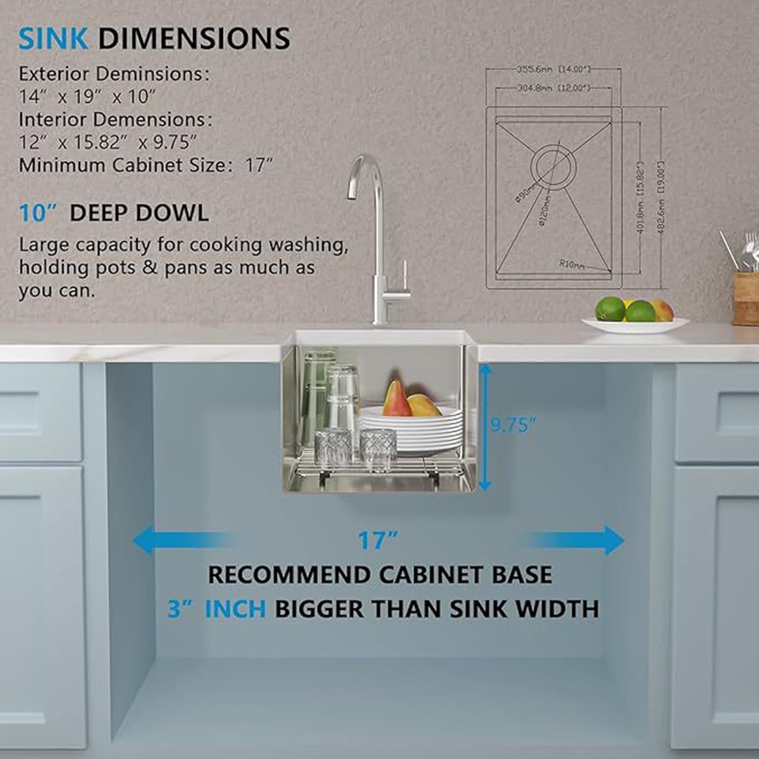 Generic 30 Inch Undermount Kitchen Sink Handmade Modern Integrated Ledge Workstation 16 Gauge Superior Drain Kitchen Sinks Fast Drain with Ledge & Accessories