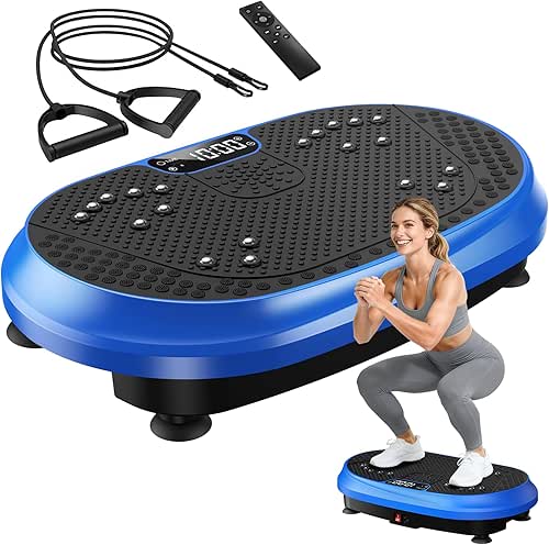 Vibration Plate Exercise Machine, Vibrating Fitness Platform for Lymphatic Drainage,