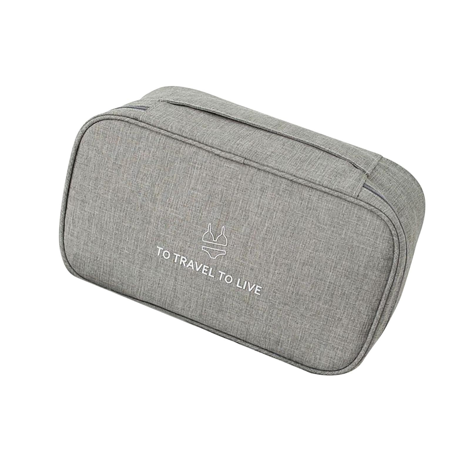 HEAVENGLOW Bra Panty Underwear Organizer Case Portable for Baggage Traveling Organizing Gray|Makeup Bags & Cases-picture-2