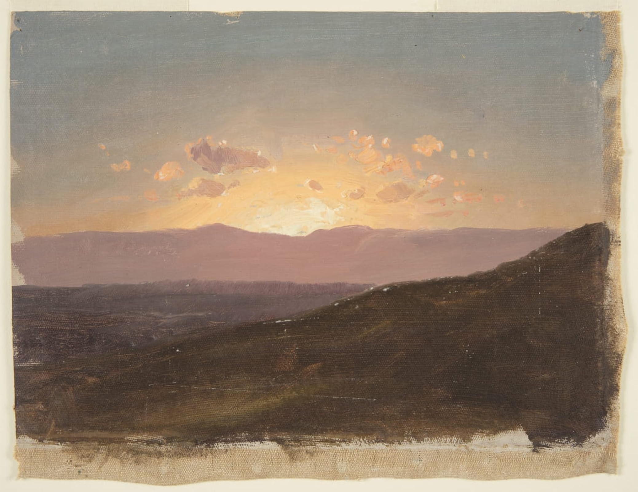 SERENDIPITP Vintage Wall Art Canvas Nordic Poster Canvas Print Picture Looking Across the Hudson Valley by Frederic Edwin Church Wall Art Poster for Home Decor 60x90cm