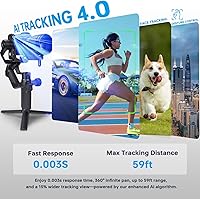 Vista 3 de FeiyuTech SCORP Mini 3 Pro cámara cardán con rastreador de IA, mango remoto desmontable todo en uno, estabilizador de cámara