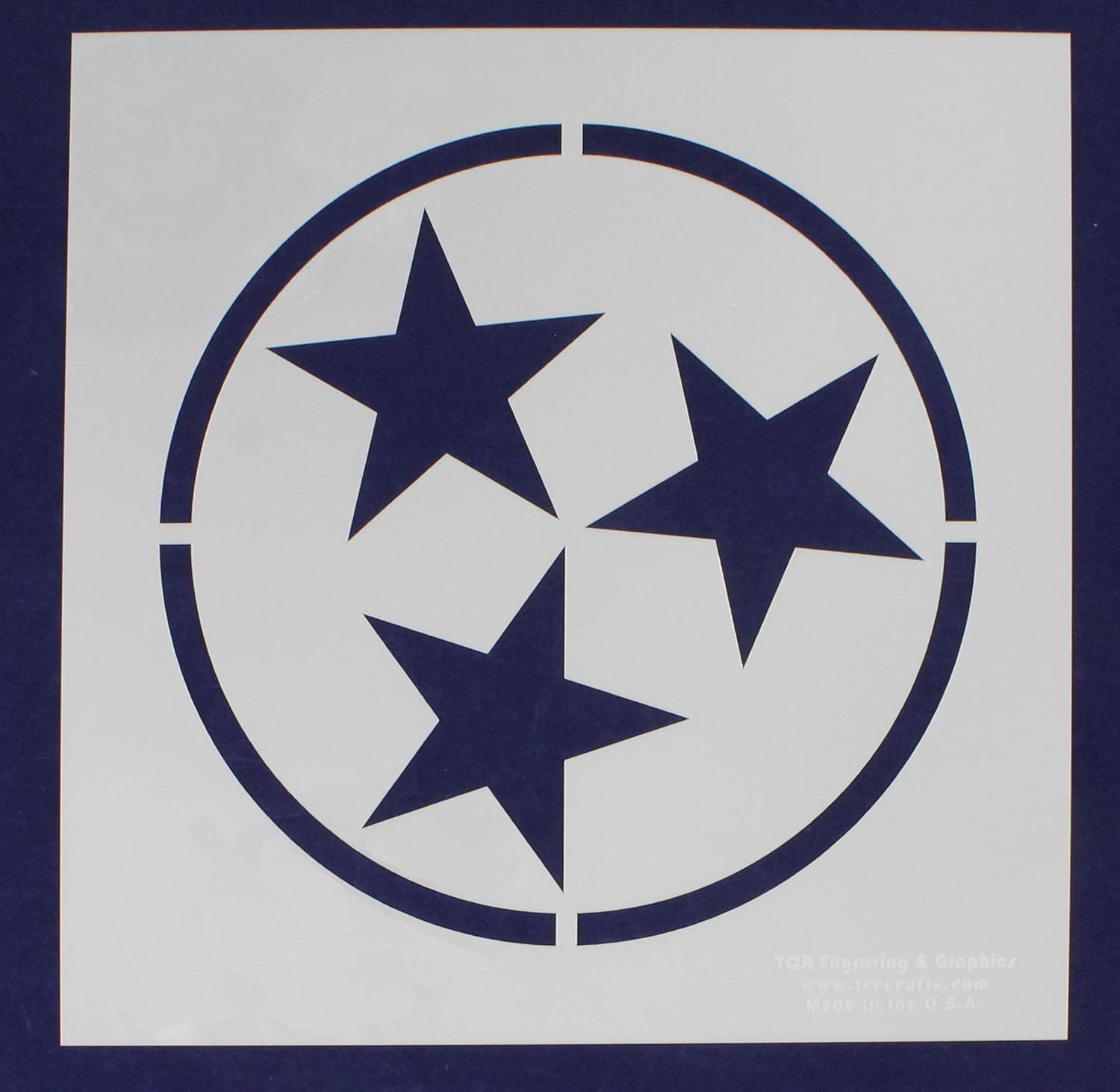Star Stencil to Make Tennessee State Flag 18 x 18 Inches Overall Mylar