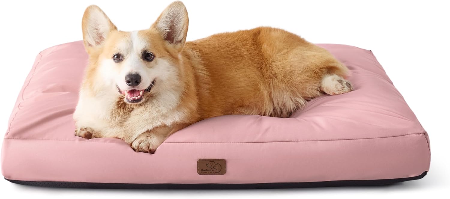 Bedsure Dog Bed Medium Washable Waterproof Puppy Dog Bed Mattress for