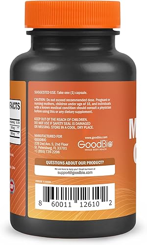 Miniatura 7 de Glicinato de magnesio  Suplemento de magnesio de alta absorción de 500 mg por porción para aliviar el estrés, el sueño, la salud del corazón y los