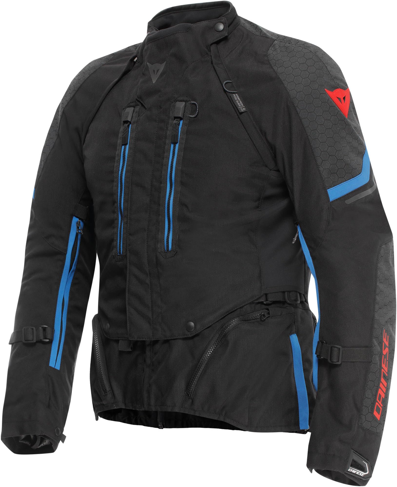 Dainese Super Adventure Absoluteshell S26 wodoodporna kurtka tekstylna motocyklowa, czarny/niebieski, 48