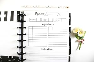 Happy Planner 9-Disc Recipe Organizer