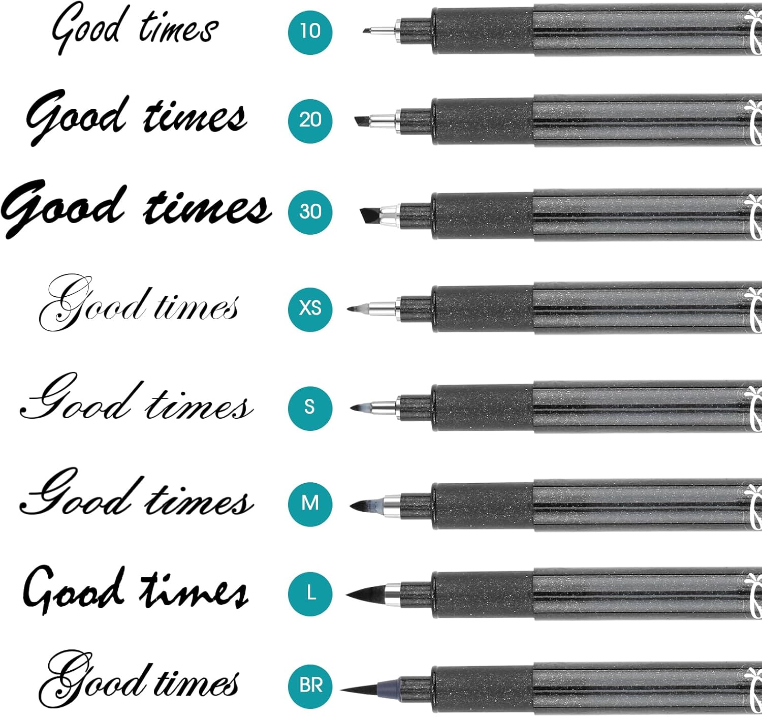 YISAN Hand Lettering Pens,Calligraphy Pens,Brush Markers Set,Black,for Beginners Writing, Art Drawings,70306 : Arts, Crafts & Sewing