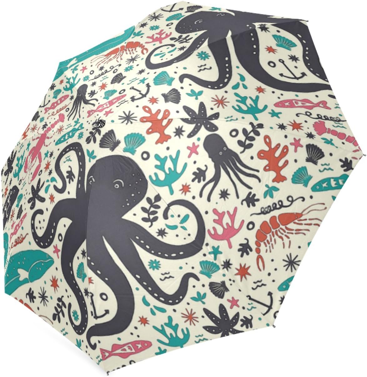 Custom Sea Patrol 8 Ribs Folding Waterproof Umbrellas