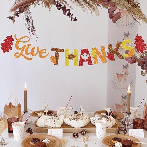 Miniatura 4 de Decoraciones de otoño de Acción de Gracias, suministros de pancartas para fiesta de Acción de Gracias, bellotas de arce de otoño, calabaza, pavo,