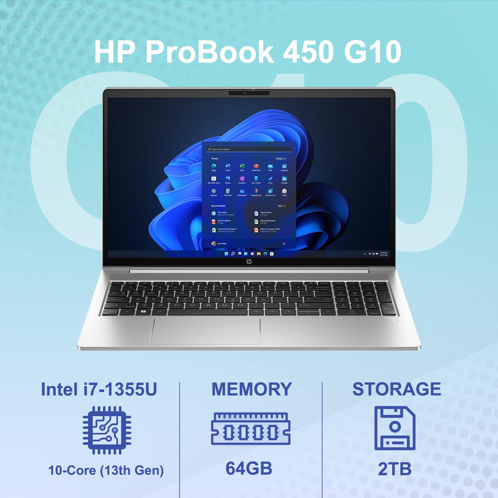 Amazon.co.jp: HP ProBook 450 G10 ビジネスノートパソコン 15.6インチ