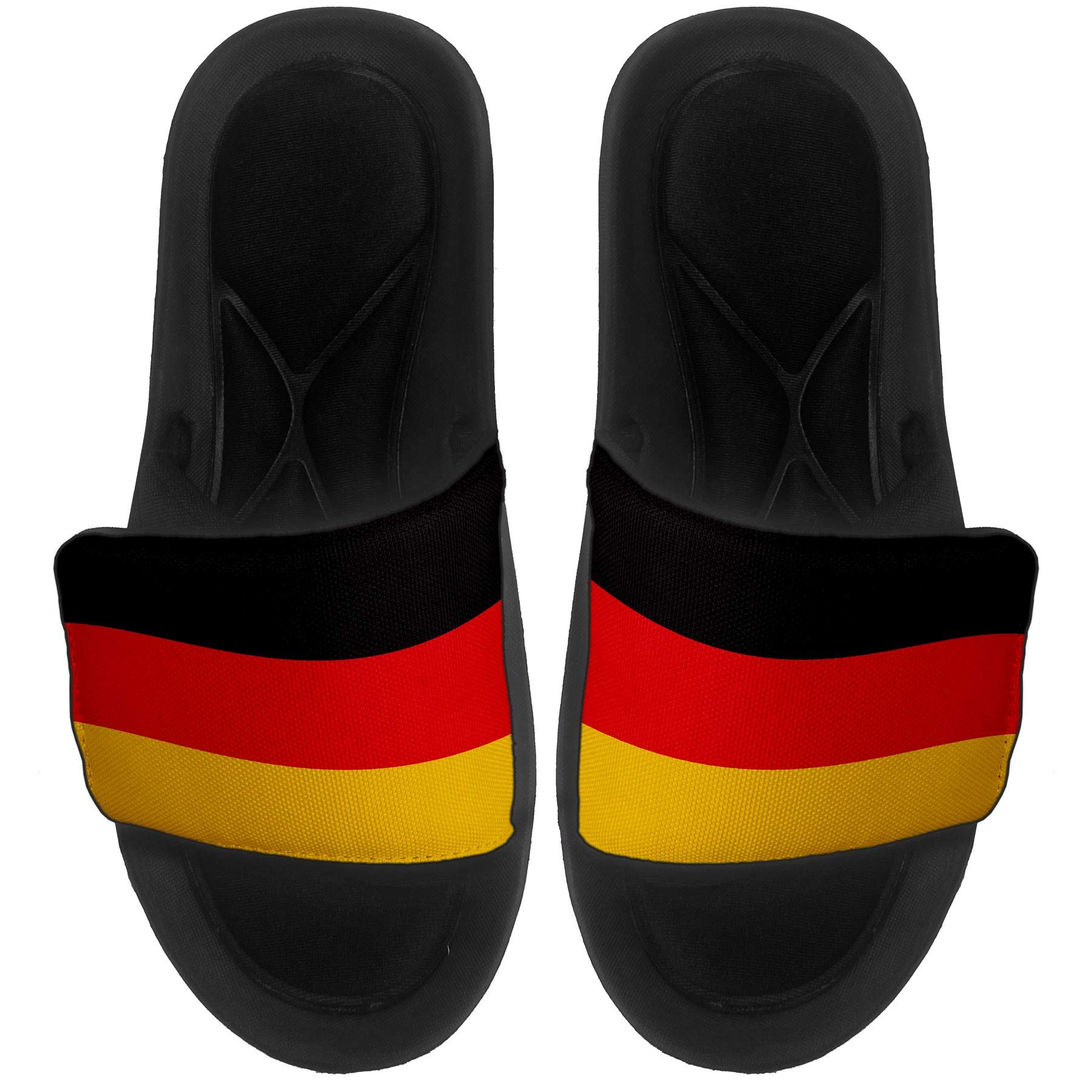 ExpressItBest Cushioned Slide-On Sandals - Flag of Germany (German) - Germany Flag