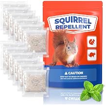 Lickoon Natural Squirrel Repellent, Indoor and Outdoor Use, 12 Pouches