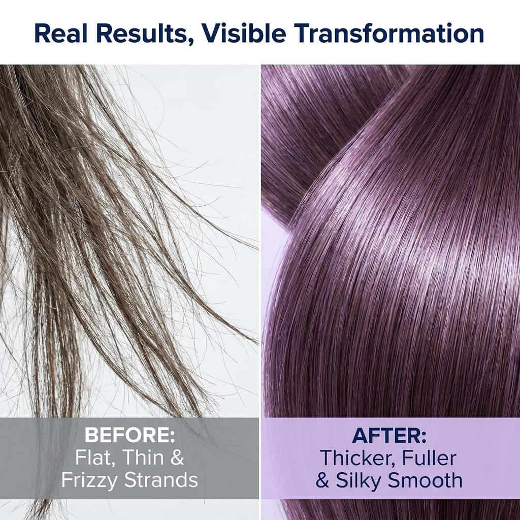 Blue berry Fields Shampoo & Conditioner Bundle Bars, for Hair Thinning, Frizz (1Set)