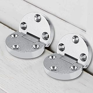 Zinc Alloy Table Flap Hinges, 2 Pack Heavy Duty Folding Mechanism for Wooden Furniture DIY Projects Home Office Use