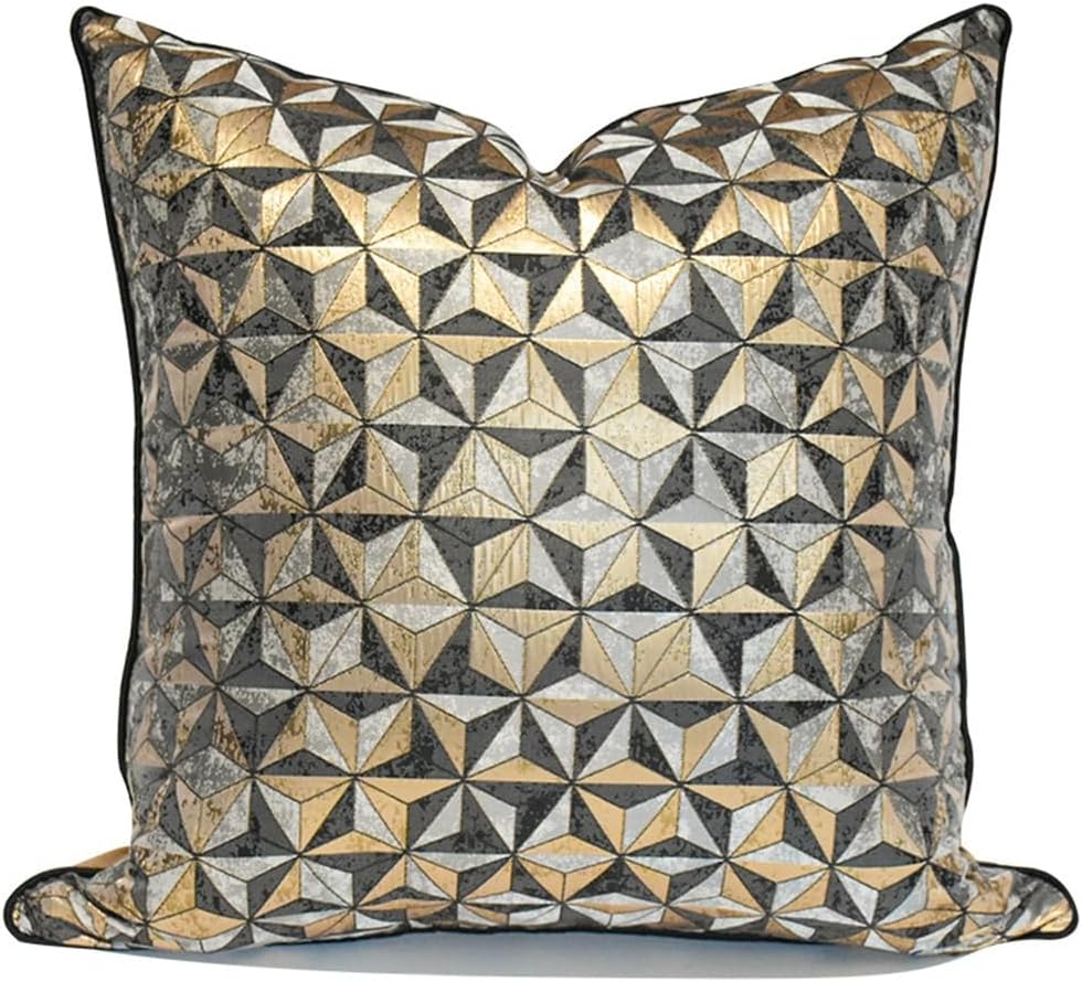 Black and Gold Hotel Pillow Cover Model Bedroom Sofa Big Bag Case