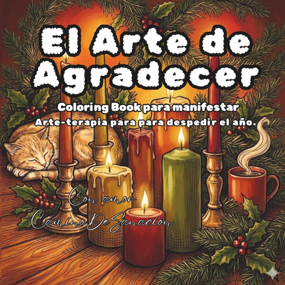 El ARTE de Agradecer: Coloring Book para manifestar. Arte-Terapia para despedir el año