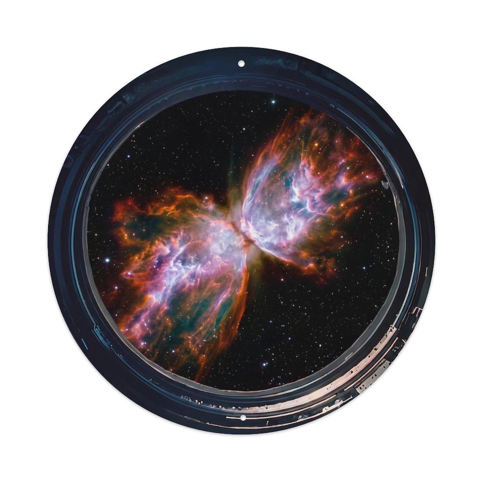 Bipolar Nebula View Metal Tin Sign