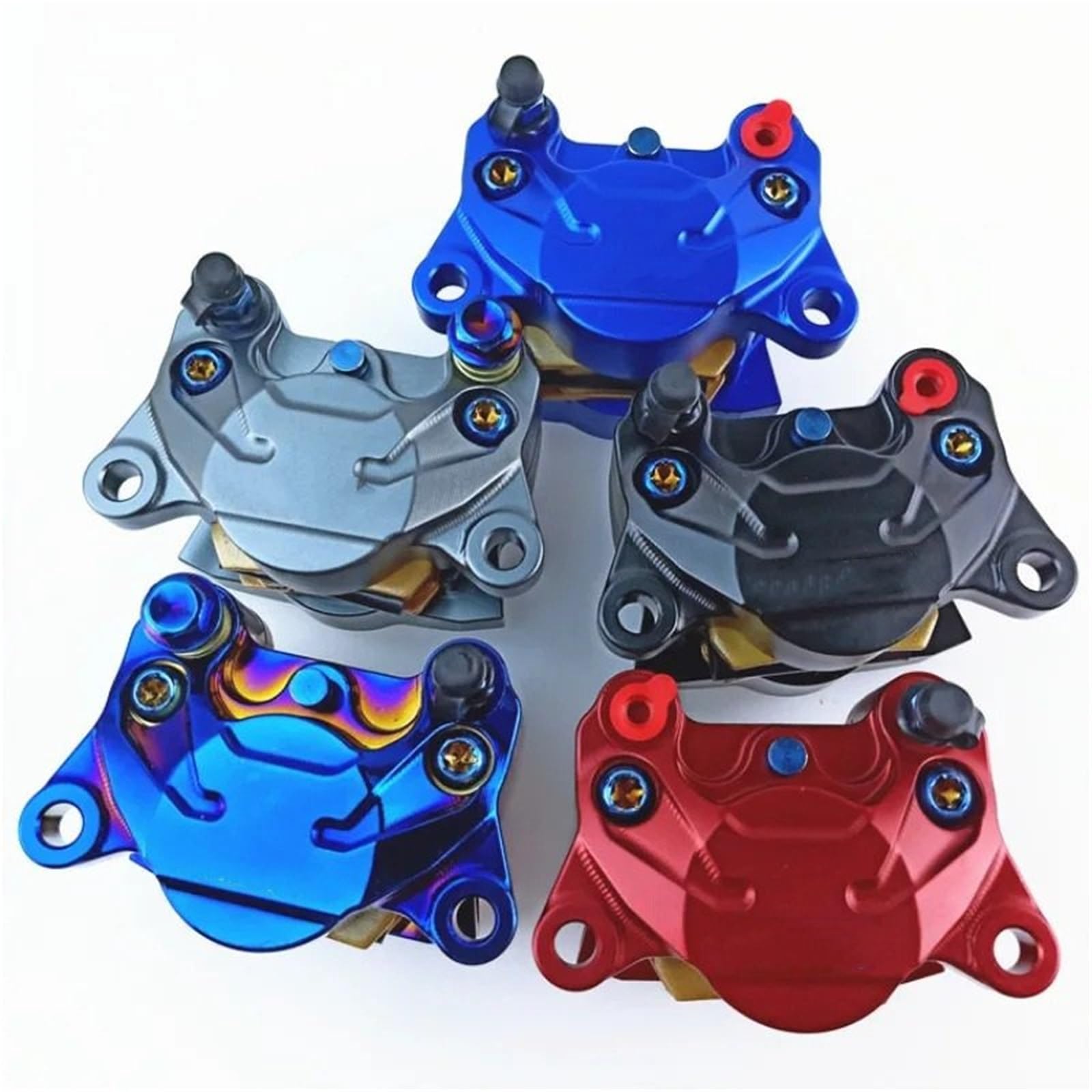 Pinzas de pistones de freno Disco de paso de 84 mm, 200 mm, 220 mm, delantero y trasero, 2 pistones, RPM, Compatible con scooter RSZ, Jog, Dirt Pit Bike, GROM(A)