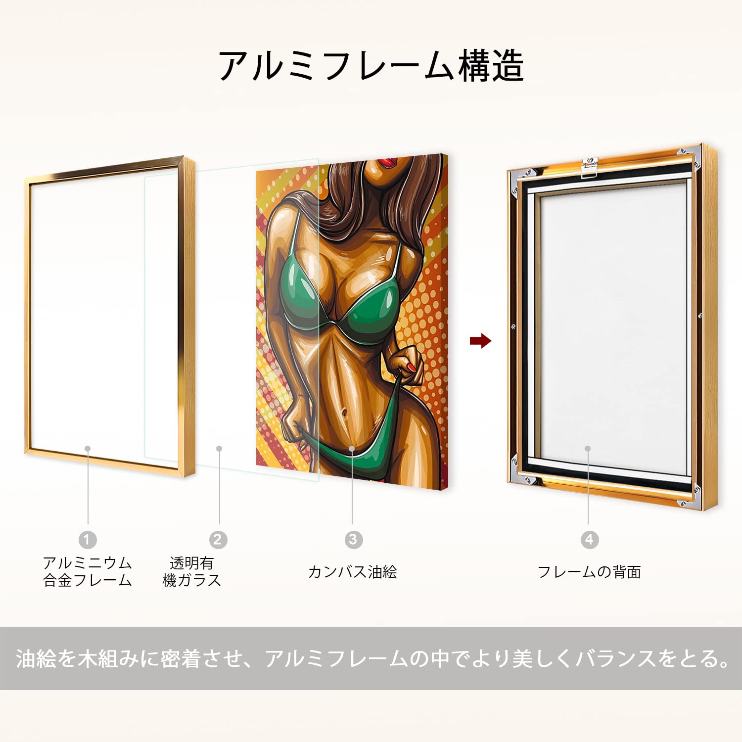 印象派 女性の裸体画 金色フレーム付き 印象派 女性の裸体画 金色フレーム付き 【公式通販】