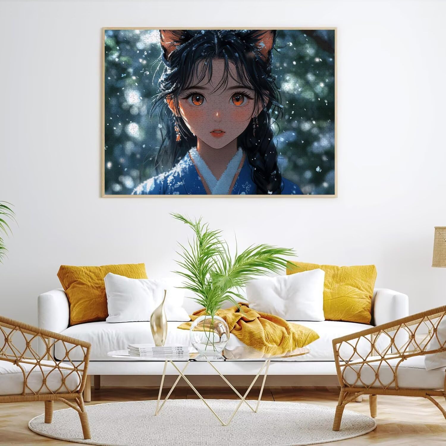 Puzzle 5000 elementów dla dorosłych, gry rodzinne, anime Girl, n-92
