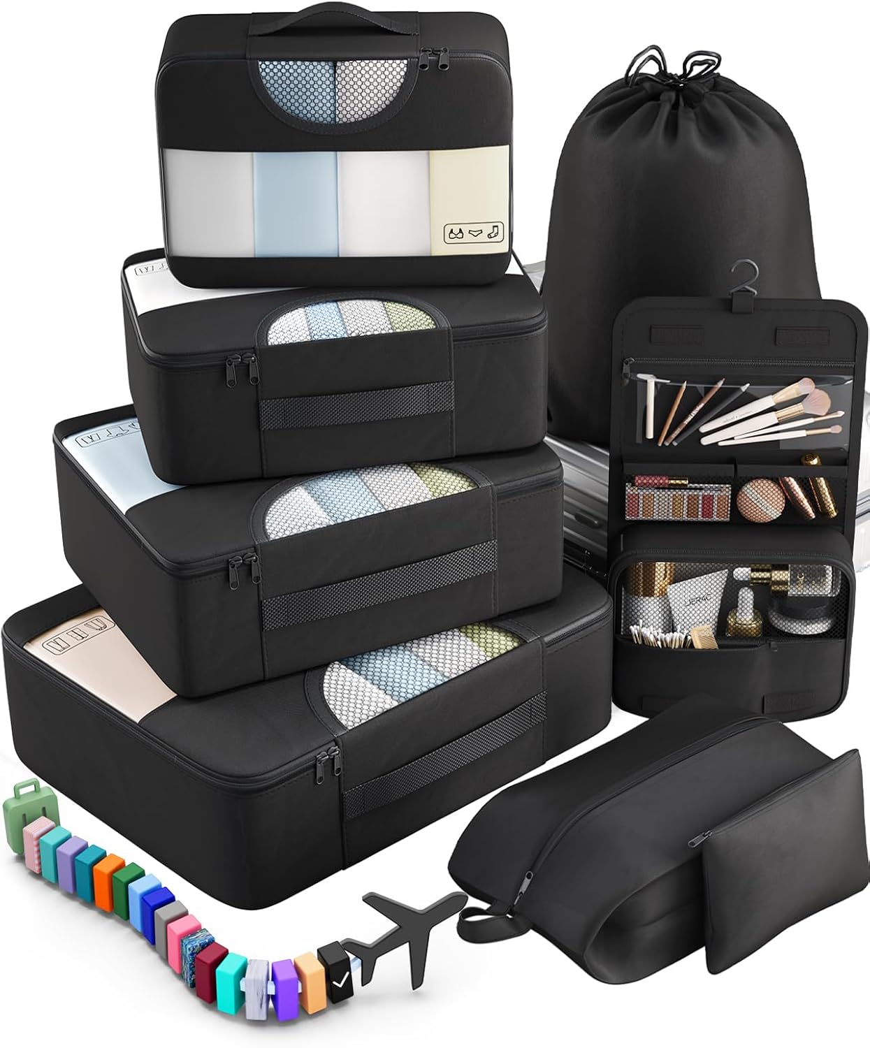 Veken 10 Set/8 Set Packing Cubes for Travel Essentials