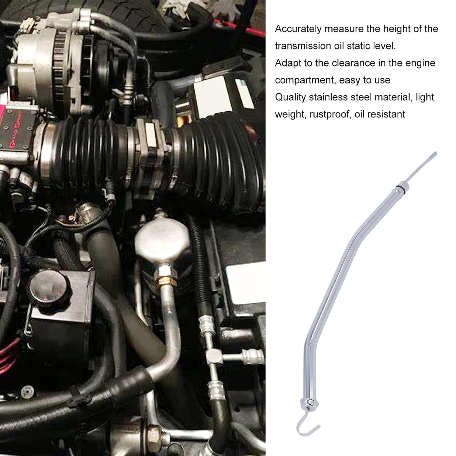 Oil Dipstick Tube Rustproof Design, Enhanced Durability Engine Oil Access, Direct Fit Replacement for C4