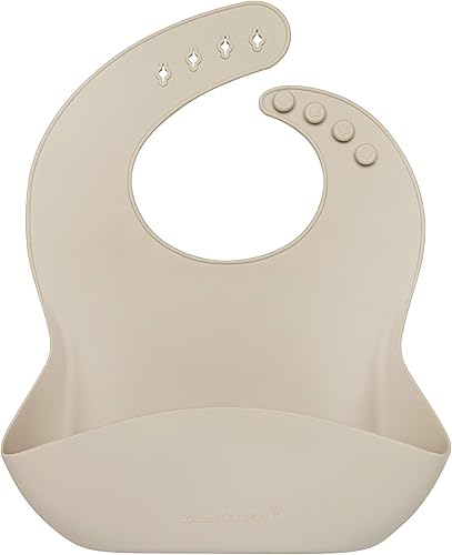 Miniatura 37 de Loulou Lollipop - Babero de silicona suave y resistente al agua para bebés y niños pequeños de 3 a 36 meses, fácil de limpiar, ajustable y agarra