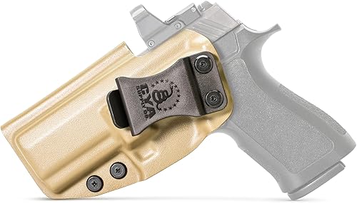 Miniatura 48 de CYA Supply Co. Funda para llevar armas dentro del cinturón, Base Optics Ready (Flat Dark Earth) Portador Oculto en la Pretina, IWB, Compañía