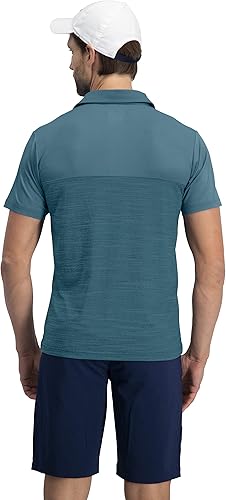 Miniatura 4 de Three Sixty Six Quick Dry Golf Shirts for Men - Moisture Wicking Short-Sleeve Casual Polo Shirt