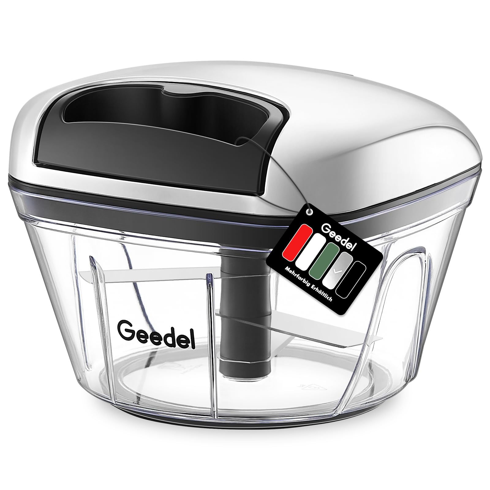 300ML Zwiebel Zerkleinerer Mit Kordelzug - Manueller Gemüsehacker Für Küche