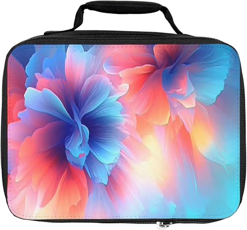 Neon Floral Insulated Lunch Box Cooler