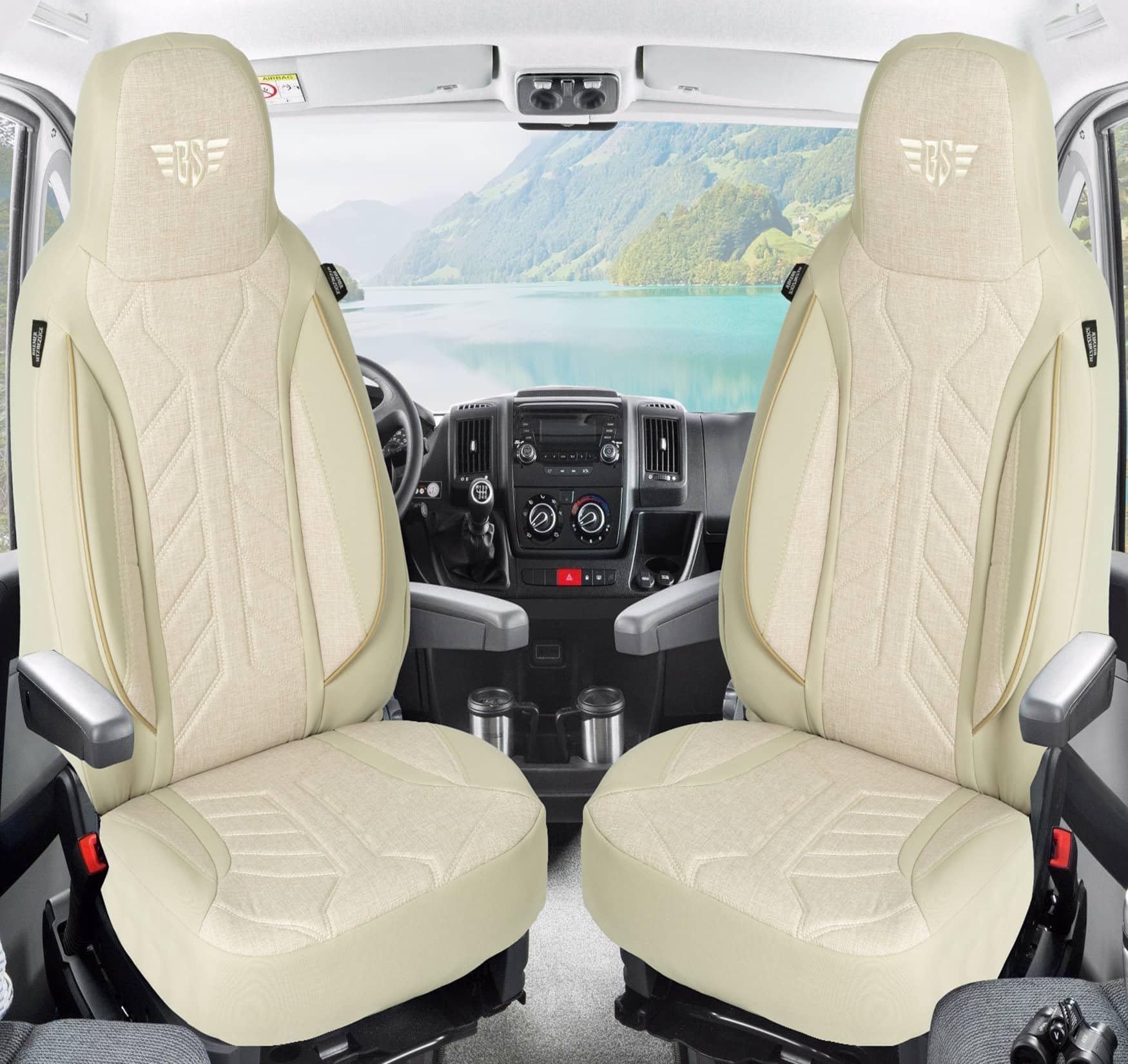 BREMER SITZBEZÜGE Fundas Protectoras para Caravana La Marca Ducato Jumper Boxer PLKT205
