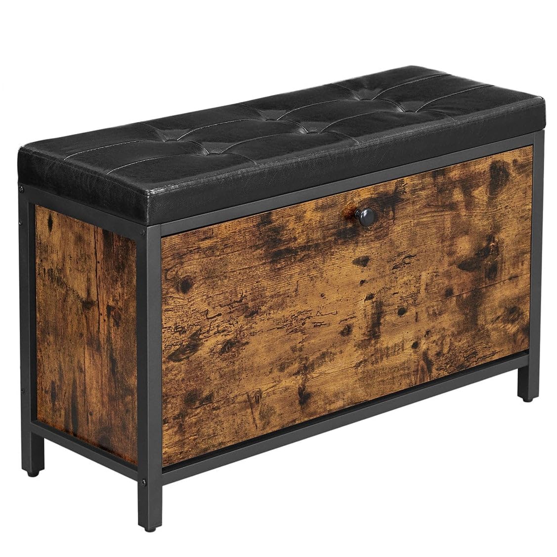Rangement chaussures gain de place 80cm avec banquette capitonnée