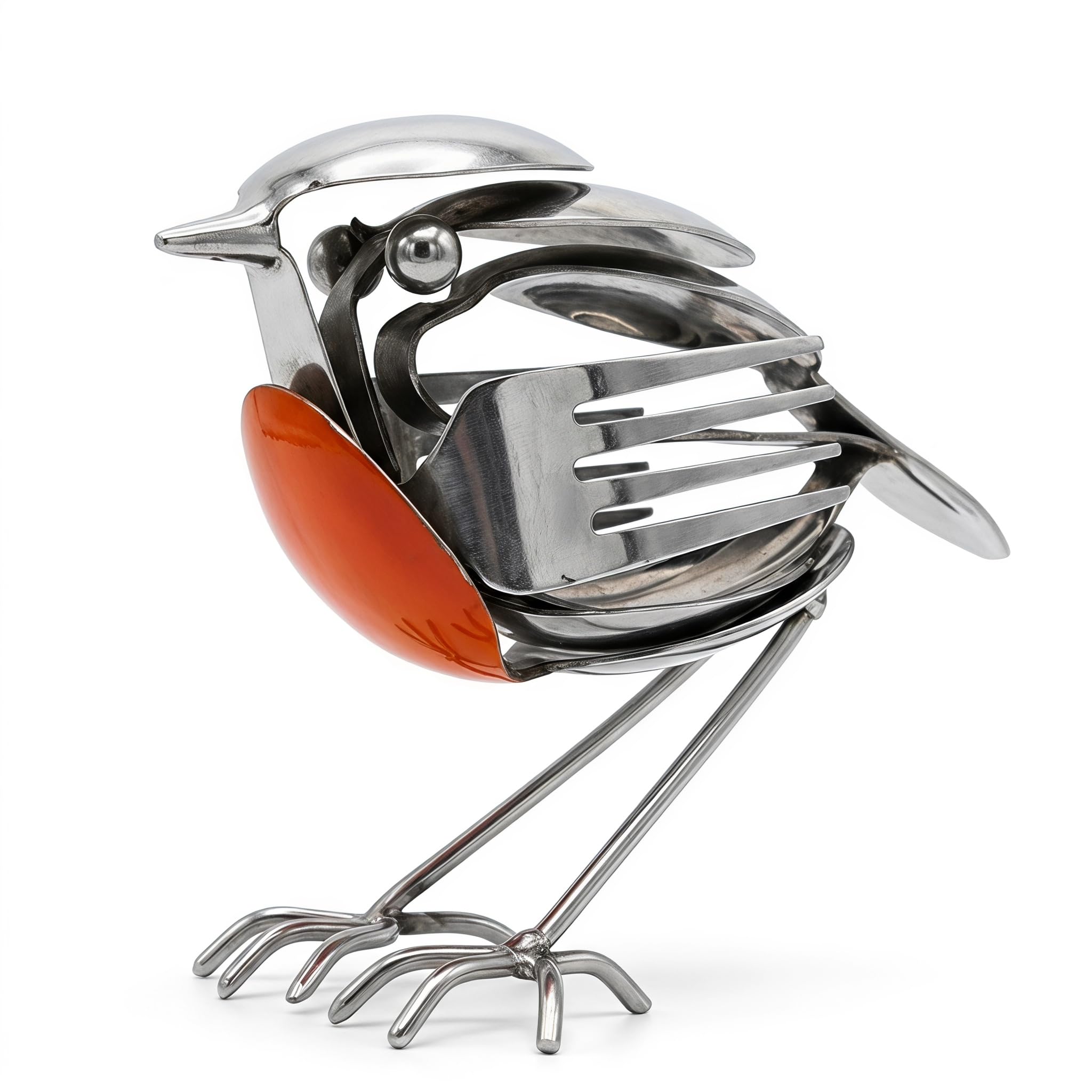 CavspkArt 1PC Robin Garden Ornaments, Garden Fork, Garden Statues