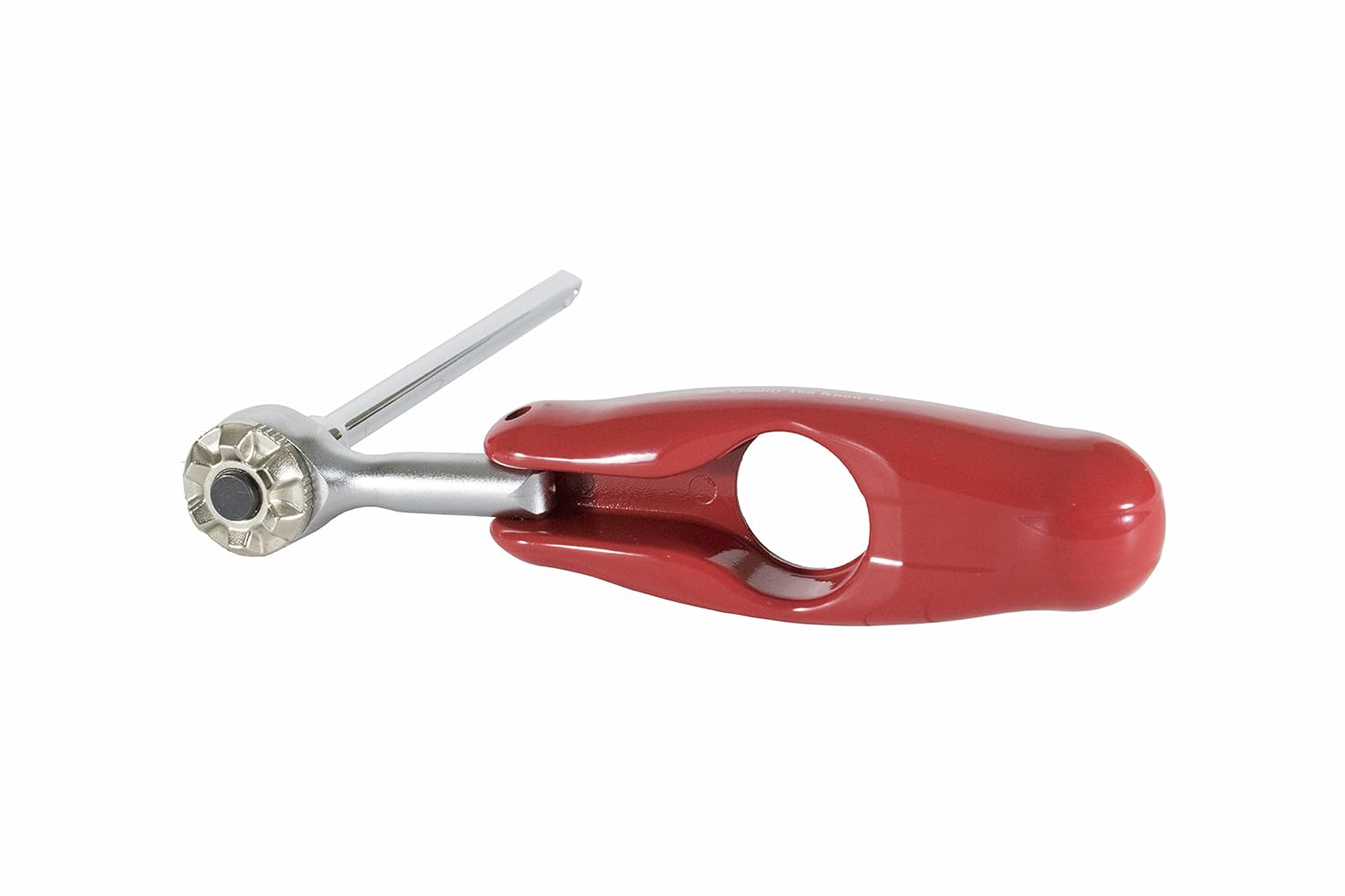 Proferred S39001 Tiny Bone 5 in 1 Ratchet Handle, 1/4" Drive (72 Teeth), Red and Silver