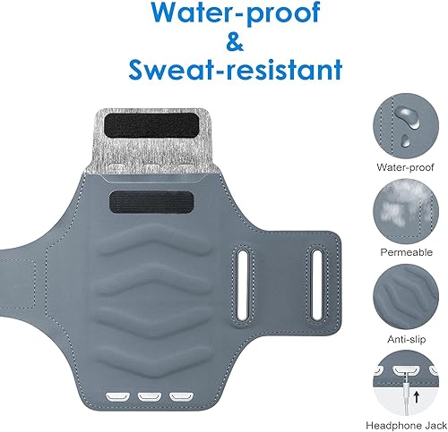 Miniatura 4 de Brazalete para teléfono celular con bolsa para Airpods para iPhone 14 13 Pro 14 Plus 12 11 XR XS, Galaxy S20S10, funda impermeable para teléfono