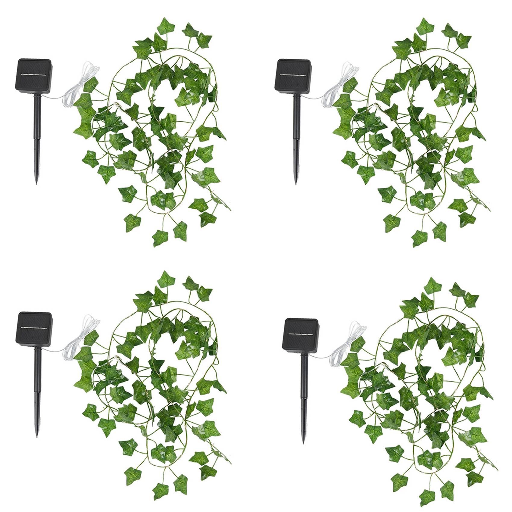 Hndhbfgrt 4X Solar Lights Maple Leaf Fairy Lights Waterproof Outdoor Garland Solar Lamp Christmas for Garden Decoration-2M 20LED
