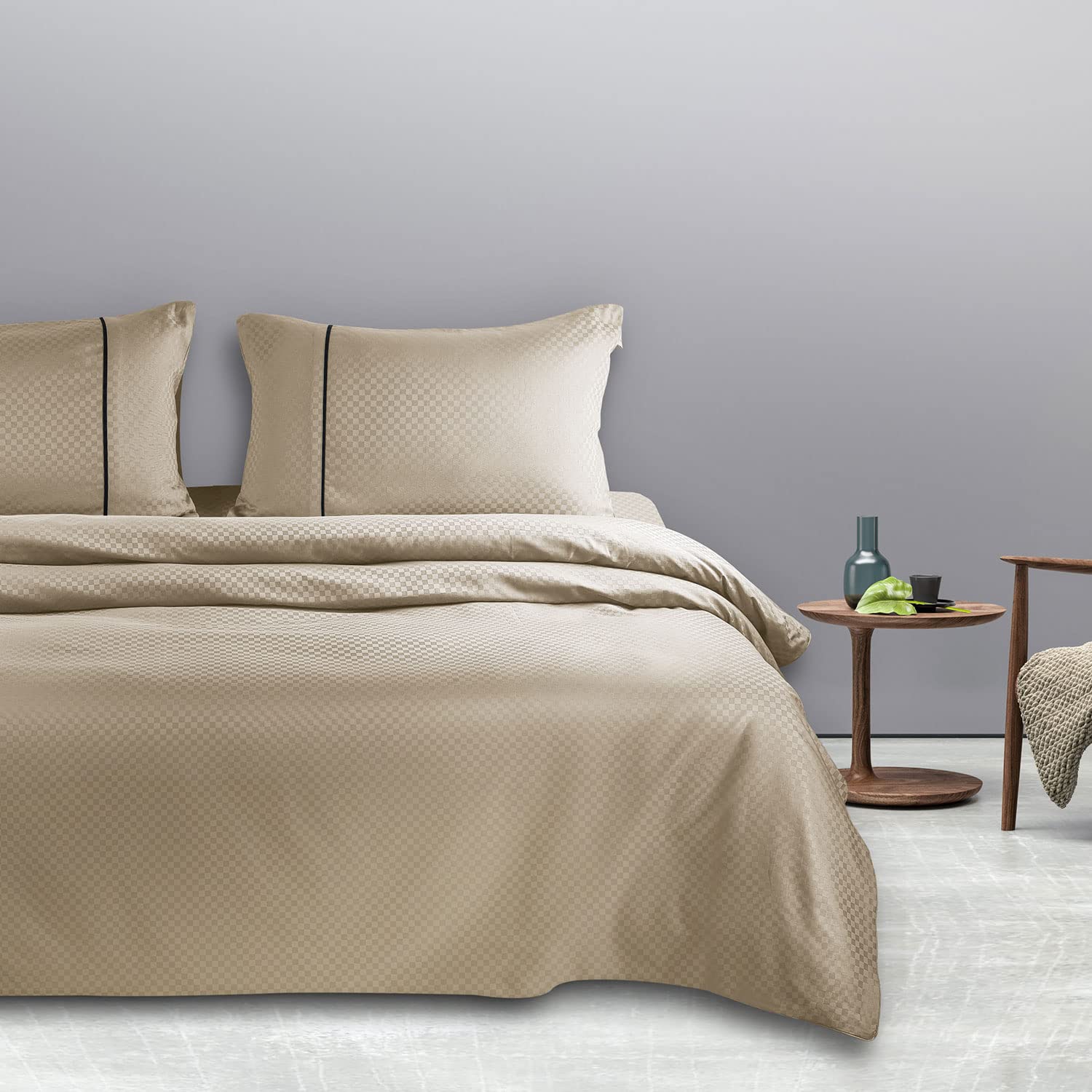 Spread Spain Oxford Cotton 400 Thread Count Soft Comfort Modern Design Bedsheets for Single Bed Size Flat Sheet with 1 Pillow Covers (60 x 90 inch Stone) (B09LSF4H5W) Amazon Price History, Amazon Price Tracker