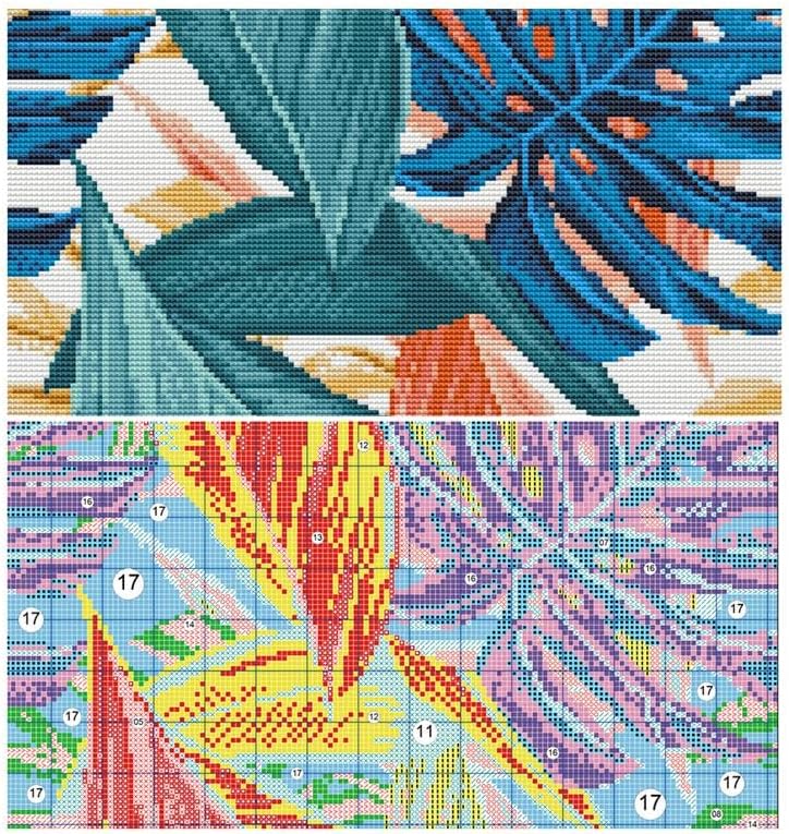 Miniatura 8 de Kits de punto de cruz estampados para manualidades, huevos de conejo de Pascua para principiantes, fácil de 11 quilates, bordado de punto de cruz,