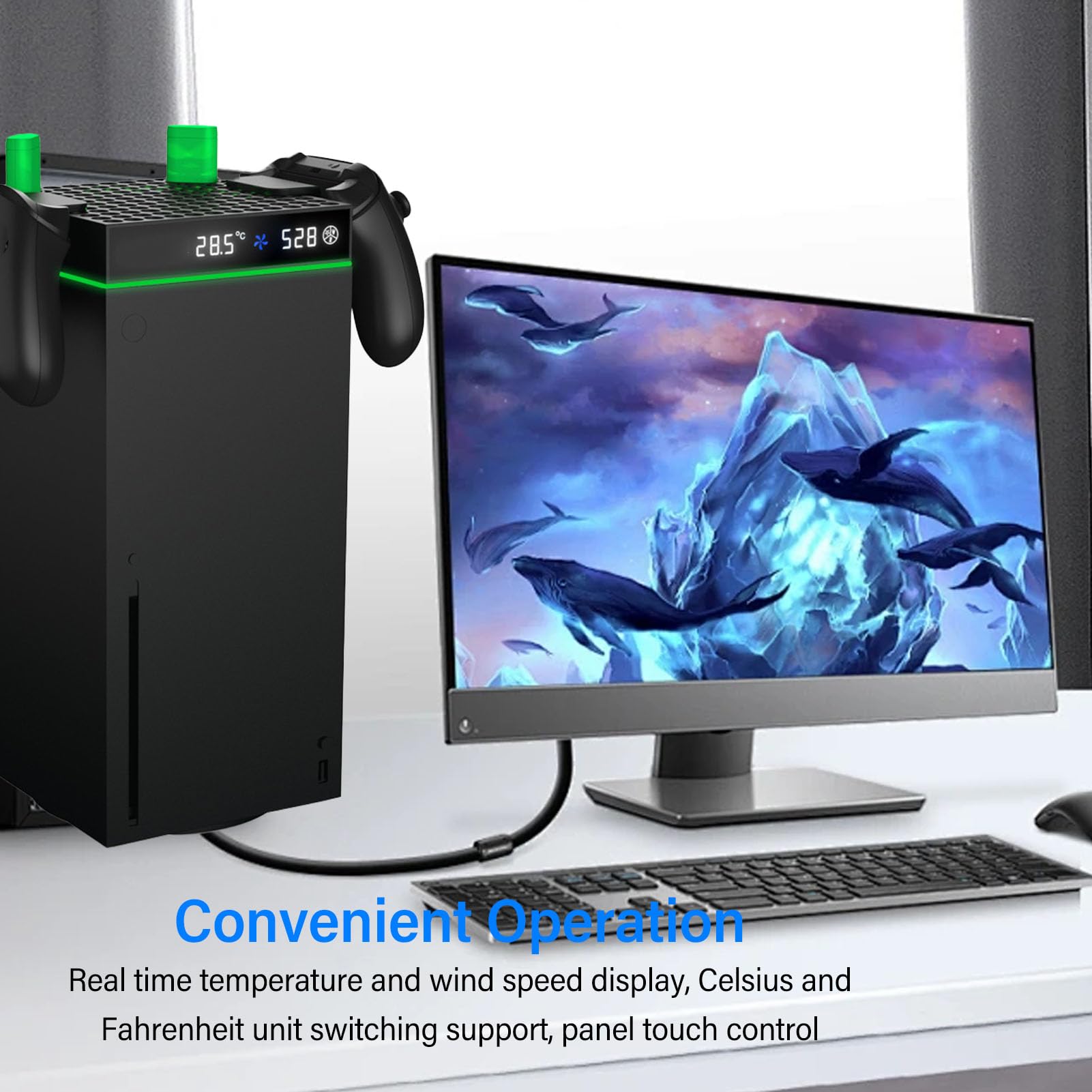 Sistema di Raffreddamento per Console di Gioco, Ventola di Raffreddamento per Console di Gioco in ABS per la Casa