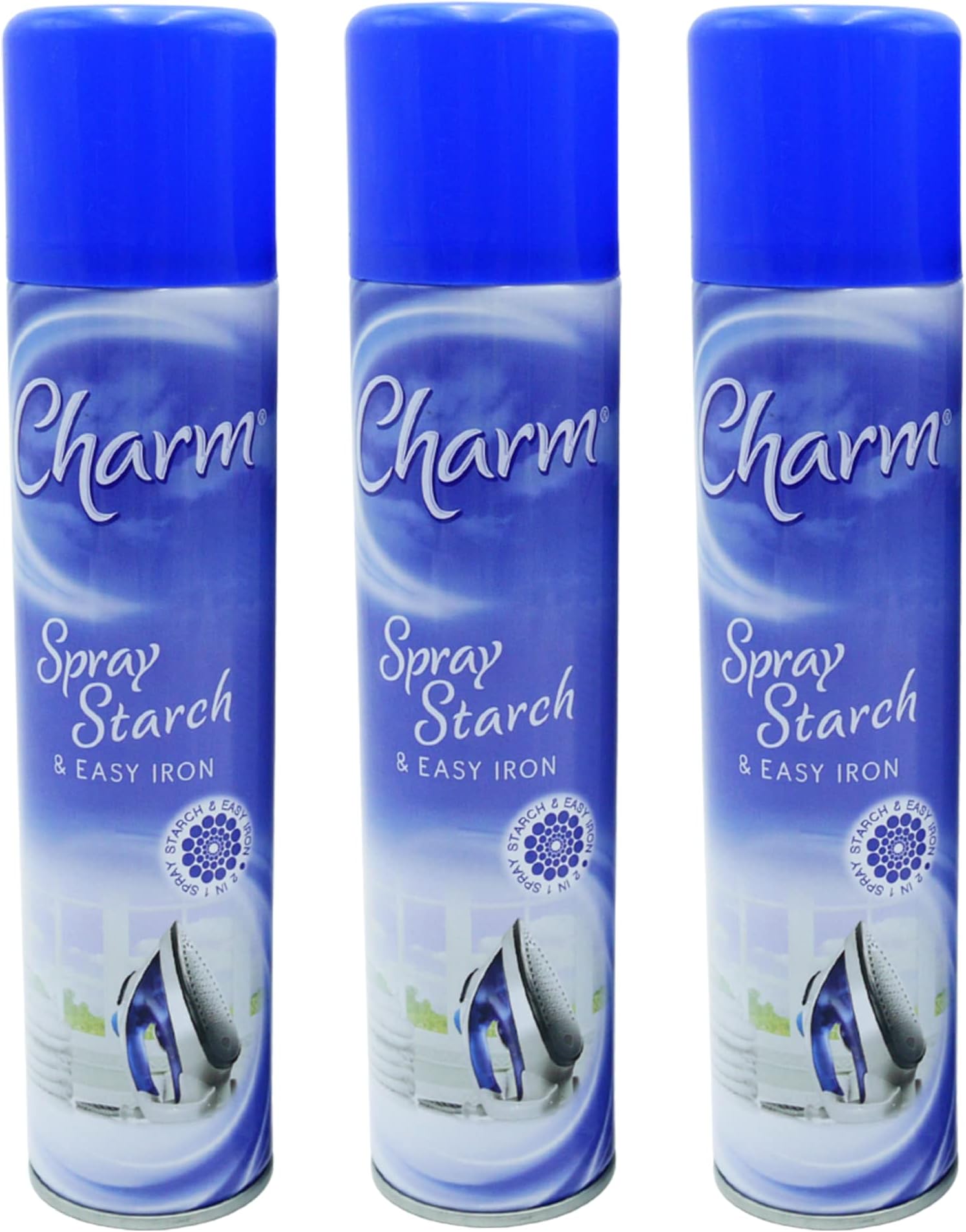 3 X 330ml Spray Starch and Easy Iron Smoother, Smarter Ironing