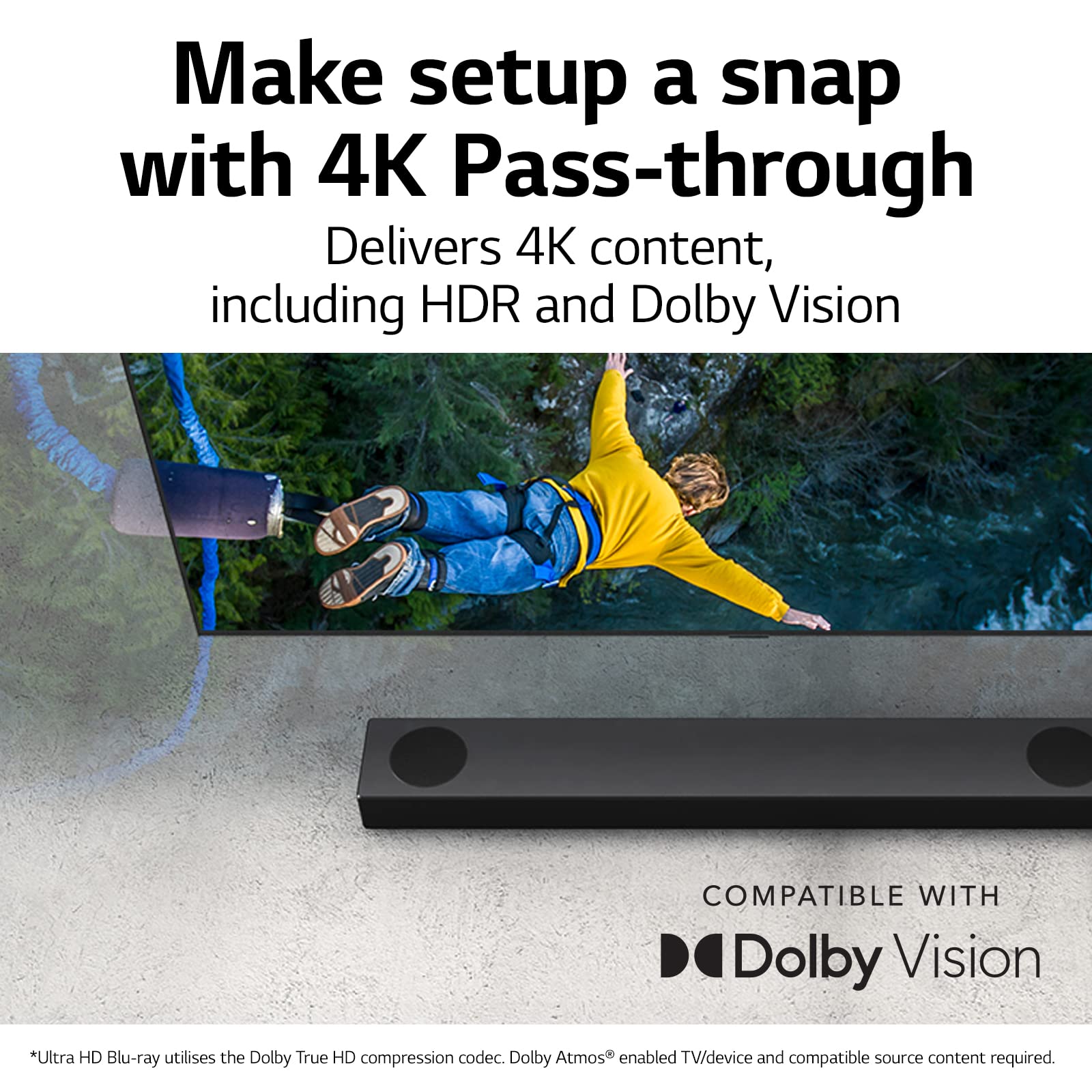 LG S75Q 3.1.2 Channel 380W Dolby Atmos Soundbar com Meridian