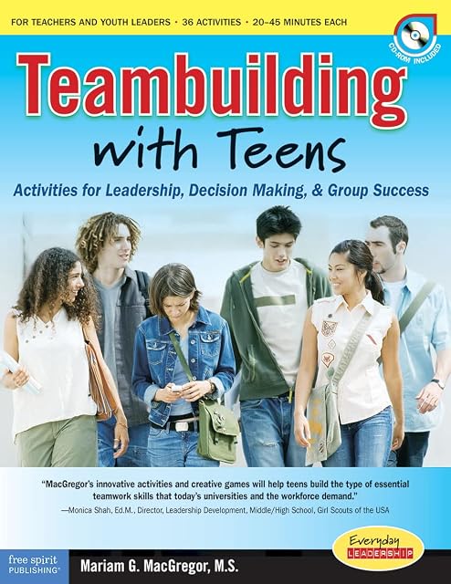 Portada de Teambuilding with Teens: Interactive Activities for Leadership, Communication, and Group Success