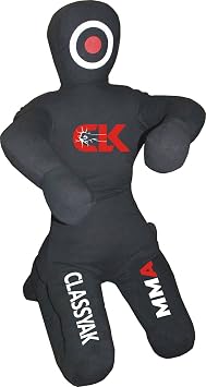 Classyak MMA Jiu Jitsu Martial Arts Training Wrestling Black Sitting Position Punching Bag - Unfilled