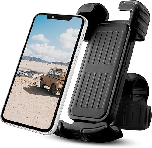 Soporte ajustable para teléfono celular para bicicleta, motocicleta, soporte ajustable para teléfono celular, giratorio de 360 para manillar
