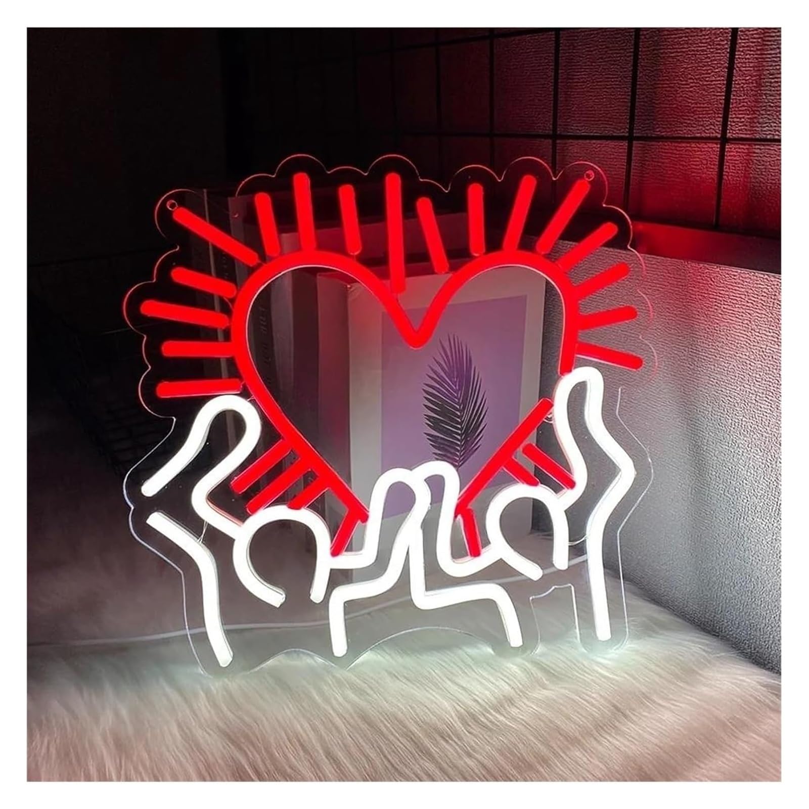 neon light sign Neon Light Decoration Love for neon Sign Heart-Shaped LED