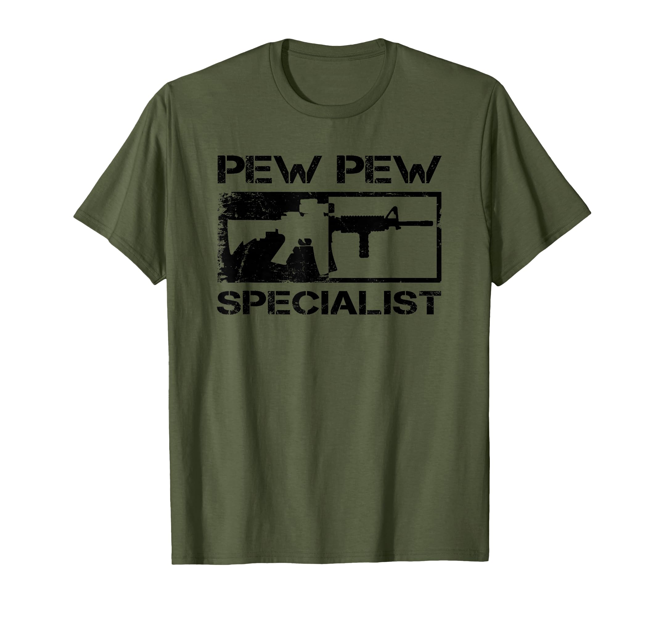 Pew Pew Specialist - 5.56 Pro Gun AR15 Rifle M4 Funny Gun T-Shirt