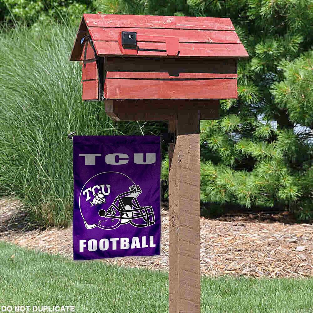 Texas Christian Horned Frogs Football Helmet Garden Flag - Image 3
