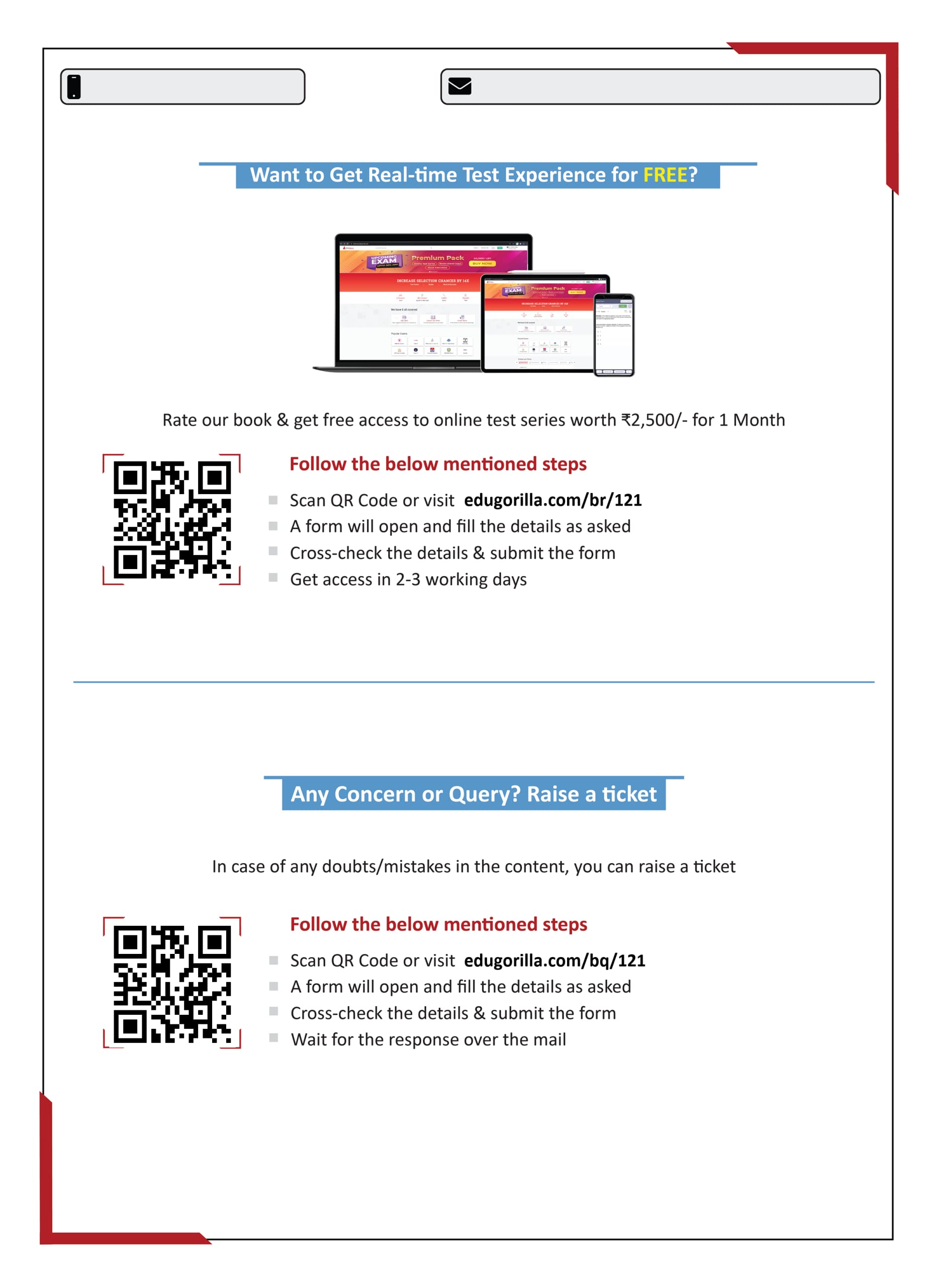 EduGorilla SSC MTS Tier 1 Book 2023 : Multi Tasking Staff (English Edition) - 8 Mock Tests and 2 Previous Year Papers with Free Access to Online Tests 3